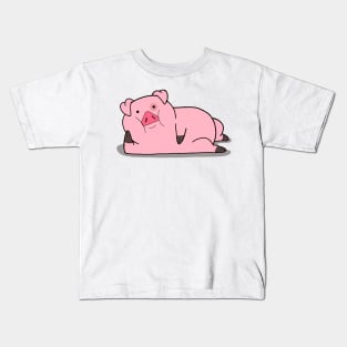 Stay home with the waddles gravity falls Kids T-Shirt